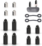 Dog Training Collar Accessory Set. Contact Points Replacement Parts with Metal Nuts Silicone Caps Retaining Rings