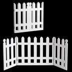 White Picket Fence Folding Pet Gate