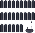 Column Rubber Sleeve for Prong Collar, 24 Pieces Shock Collar Rubber Tips Dog Training Collar Replacement Parts for Dog Shock Collar Prongs or Anti Bark Collars (16 mm)