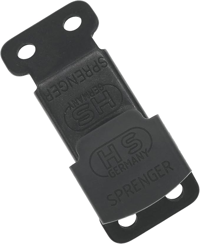 Sprenger Herm Black Stainless Steel ClicLock Buckle Quick Release Fastener for Dog Training Prong Collar for Small Medium Large Dogs Made in Germany (3.0/3.2mm, Black Jacket)