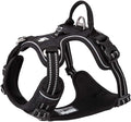 TRUE LOVE Dog Harness No Pull Nylon Reflective Pet Harness Adjustable Comfortable Control Step-in Brilliant Colors Truelove TLH56512 Black