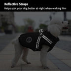Dog Winter Coat,Warm Dog Jacket Paded Fleece Pet Vest with Built in Harness, Windproof Reflective Cozy Adjustable Snow Pet Coat Clothes with Zipper for Small Medium Large Dogs