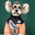 Dog Winter Coat Duck Down Jacket for Small Medium Dogs-Thicken Dog Coat Windbreaker Puppy Winter Clothes for Cold Weather Snowday (Pink, X-Large)