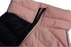 Warm Dog Coat, 4 Legs Covered Waterproof Windproof Reflective Vest, Zippered Adjustable Outdoor Snow Jacket for Small Medium Large Dogs, Lotus Pink XL
