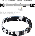 Rhea Rose 3/4 Inch Replacement Collar Strap Shock Collar with 2 Holes, Compatible with Nearly All Brands and Models of Underground Electric Dog Fences and Training Collars, Cow Print Pattern