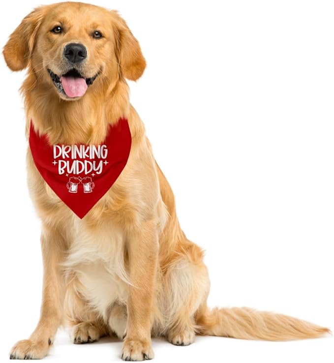 Dog Bandana, Red, 25 x 17 inches, Flannel, Geometric Pattern, Comfortable, Lightweight, V-Neck, 14 inches Neck, All Dog Sizes, Casual Style, Perfect for Daily Wear & Gifts