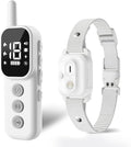 Dog Shock Collar with Lighting Indicator, Dog Training Collar with Remote 3300FT Range, Rechargeable Waterproof E-Collar for Small Medium Large Dogs (White)