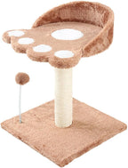 Cat Scratching Post Cat Tree Towers Wear Resistant Interactive Cat Toy Ball for Play Rest Indoor Cats Cat Tree Cat Furniture Cat Condo, Brown
