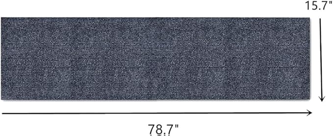 Large Self-Adhesive Cat Scratching Mat, Tree Mat/Post Replacement, DIY Pad Board for Floor, Sofa, Wall (Dark Gray, 78.7 * 15.7 Inches)