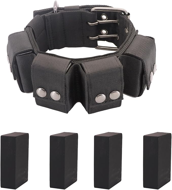 Tactical Weighted Dog Collar - Weights for Training & Exercise - Small, Medium, Large Dogs