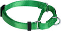 Hyhug Martingale Collar for Dogs Small Green |Escape - Proof Heavy Duty Nylon Durable No Buckle, Ideal for Training & Daily Walks