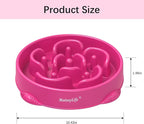 MateeyLife Large Slow Feeder Dog Bowls, Anti-Choking Puzzle Dog Food Bowls, Anti-Slip Interactive Feeding Slow Down Eating, Bloat Stop Maze Dishes for Large Breeds 4 Cups Purple