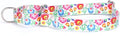 Serijoars Adjustable Martingale Dog Collar Heavy Duty Nylon Dog Collar for Medium Large Dogs Walking Training Boy and Girl Dogs (M, Peacock Flower)