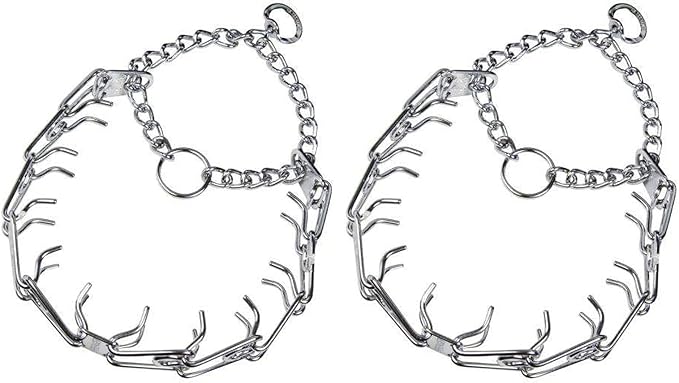 HS Sprenger Chrome Steel Training Collar (Pack of 2)