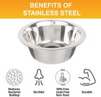 Neater Pet Brands 1.5 Cup (12 oz.) Stainless Steel Dog Bowls, 1 Single Neater Feeder Replacement Bowl (Cat/Small Models), Dog Food Bowl or Water Bowls, Dishwasher Safe Metal Dish for Cats & Small Dogs