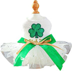 Furbabycare® Elegant Sweet St. Patrick's Day Puppy Dog Blingbling Princess Skirt Pet Dog Lace Cake Camisole Tutu Dress B-Green Small