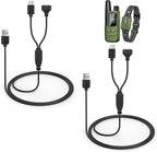 Jugbow USB Charging Cable Dog Training Collar and Remote, 2-in-1 Magnetic Charging and Micro USB Cable