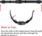 Dog Collar Replacement Strap for Shock Bark Training Collar Safe Replacement Strap Reflective Adjustable Nylon E Collar Replacement Strap