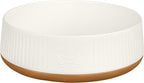 Harry Barker Small Modern Dog Bowls, 2-Pack Eco-Friendly Plastic Pet Food & Water Bowls, Non-Slip Base, Dishwasher Safe, BPA-Free, Neutral Design