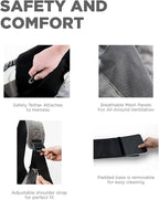 Outward Hound PupPak Sling Dog Carrier, Grey – Hands-Free Sling for Small Pets up to 15 lbs, Adjustable Strap, Mesh Ventilation, Zippered Pocket, Drawstring Fit – Ideal for Travel & Adventures