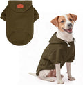 BEAUTYZOO Dog Hoodie with Leash Hole and Pocket,Dog Sweaters for Small Medium Large Dogs Boys Girls,Waffle-Like Laminated Cotton Warm Outfits for French Bulldogs, Pitbull, Winter Puppy Clothes Jacket