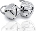 Large Dog Bells, Collar Loud Bells, Pet Tracker & Training, Handmade Metal(Silver)