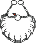 Herm Sprenger Black Stainless Steel Dog Prong Collar with Easy On Assembly Chain Professional Training Pinch Collar for Small Medium Large Dogs Made in Germany (17in X 2.25mm (Neck Size up to 13in))