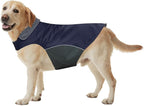 Winter Dog Coat 100% Waterproof Thicken Dog Jacket for Lab Pitbull Doberman Standard Poodle,German Sheperd Large Bread Dogs(Navy,XL)
