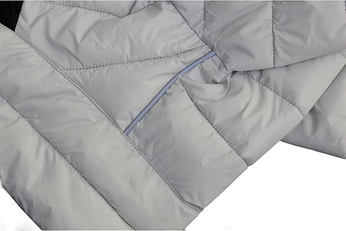 Warm Dog Coat, 4 Legs Covered Waterproof Windproof Reflective Vest, Zippered Adjustable Outdoor Snow Jacket for Small Medium Large Dogs, Off White S