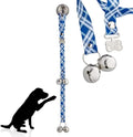 PoochieBells Handcrafted Dog Doorbell for Potty Training – Easy & Quick, Doggie-Safe USA-Made Dog Door Bell with Perfect Sound, Dog Trainer-Recommended for Over 20 Years, Starry Night Plaid