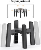 CZPET Dog Bowl Stand with Adjustable Width [2 Pack, Stand Only], Elevated Pet Water & Food Bowl for Medium Pets, Stable and Anti-Slip Raised Bowl