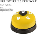 3 Pack Dog Doorbells, Pet Training Bells for Outside Potty Training and Communication, Bell for Dog Cat Puppy Interactive Toys (Yellow, 3 Pack)