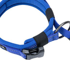 EXCELLENT ELITE SPANKER Reflective Dog Collar Classic Soft Padded Breathable Nylon Adjustable Pet Collar with Quick Release Buckle for Boy Girl Male Female Small Medium Large Dogs Training(Blue-M)