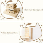 Floor-to-Ceiling Cat Tree, Multi-Level Adjustable Climbing Tower (8.2–9.8 ft) with Scratching Posts, Adjustable Jump Platforms, Interactive Ball Toy Base & Cozy Rest Areas