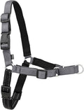 PetSafe Deluxe Easy Walk Harness - Trainer-Trusted Dog Chest Harness with Breathable Martingale Loop Design - Helps Stop Pulling with No Choking & Gagging - Small - Steel