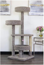 Maykoosh Artisanal Abode Sturdy Tower with Beds - 30" L x 29" W x 54" H, for All Breed Sizes for Scratching, Climbing, Cuddling, Extra Thick Base Speckeled/30 L x 29" W x 54" H