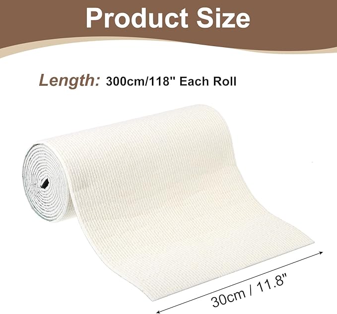 uxcell Self-Adhesive Cat Scratching Mat, 1 Roll 118" x 11.8" Couch Protector from Cat Claws for DIY Sofa, Wall, Doors, Cut Anti Cat Scratch Pad Carpet Mat, Beige