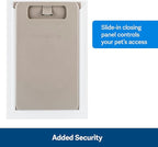 PetSafe Wall Entry Pet Door - Rust-Free Telescoping Frame - Easy Install for Interior & Exterior Walls 4 3/4" - 7" Thick - Large - for Pets Up to 100 Lb