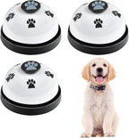 3 Pack Dog Doorbells, Pet Training Bells for Outside Potty Training and Communication, Bell for Dog Cat Puppy Interactive Toys (White, 3 Pack)