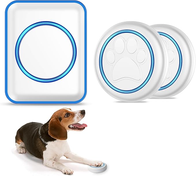 Full House Dog Bell for Potty Training, Wireless Pet Doggie Door Bell Training to Go Outside, Waterproof Touch Button, Over 1000 feet Range