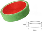 Sisal Round Cat Scratching Board Scratcher Bowl for Indoor Cats Wear Resistant Fruit Scratch Board for Kitty Kitten, Watermelon