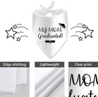 My Mom Graduated Dog Bandana - Puppy Scarf for Graduation Announcement, Pet Accessories, Reveal Ideas - Gift for Dog Lovers