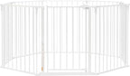 Regalo Safety 192" Super Wide Baby Gate & Play Yard, 2-in-1 Convertible Extra Wide Safety Barrier, Hardware Mounted for Toddlers & Pets, Tested & Safe for 30 Years, American Designed & Owned, White
