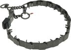 Herm Sprenger NeckTech Sport Dog Training Prong Collar with ClicLock Buckle on The Side No-Pull Collar with Swivel D-Ring Made in Germany (Black Stainless Steel, 23in (Neck Size up to 20in))