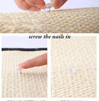 HAOZAIKEJI Cat Scratcher Mat Sofa Protector Natural Sisal Cat Scratching Mat Cat Scratch Couch Cover Heavy Duty Couch Guard Easy Installation Scratch Pad for Grinding Claws Protecting Furniture