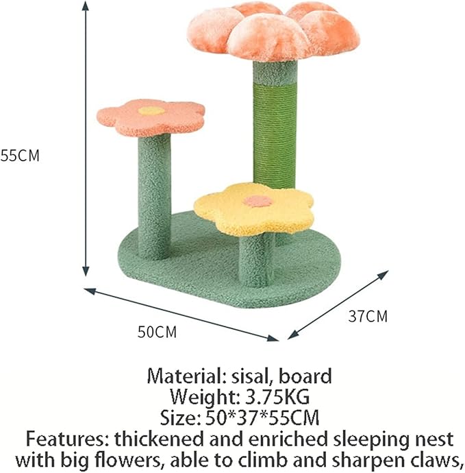 GLigeT Cat Climbing Tower Cat Climbing Frame Large cat Frame cat Litter cat Tree one with Jumping Platform cat Scratching Post cat Scratching Board Flower cat Toy Cat Climbing Frame