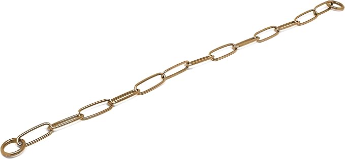 Herm Sprenger Curogan Long Link Fur Saver Dog Training Collar Hypoallergenic Nickel Free No-Pull Slip Chain for Small Medium Large Dogs for Easy Control Made in Germany 3mm 20in 50cm