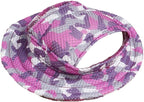 Round Brim Princess Hat Visor Hat Pet Dog Mesh Porous Sun Hat with Ear Holes for Small, Extra Small Dog Teddy, Pug, Chihuahua, Shih Tzu, Yorkshire Terriers, Papillon Z-1-purple S