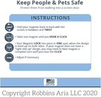 Screen Door Magnets Double Sided – Keep People, Kids, and Dogs from Running into a Screen Door. Saver - Robbins Aria Rainbow Mandala