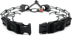 Herm Sprenger Prong Collar for Dogs Training - 2.25mm Prongs for Small Dogs with 14-19" Neck - Quick Release Buckle & Swivel Ring for Easy Use - Made of Durable Black Stainless Steel in Germany